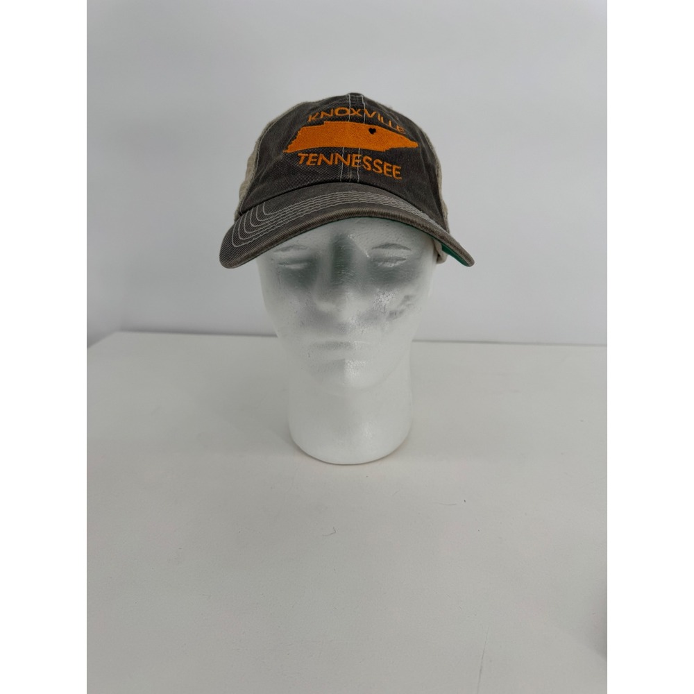 Knoxville Tennessee State Silhouette Heart Trucker Hat Snapback Cap Charcoal